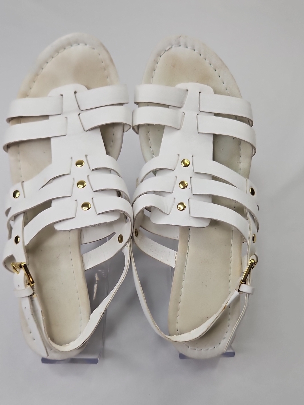 Lauren By Ralph Lauren Lucretta White Wedge Sandals Size 5.5